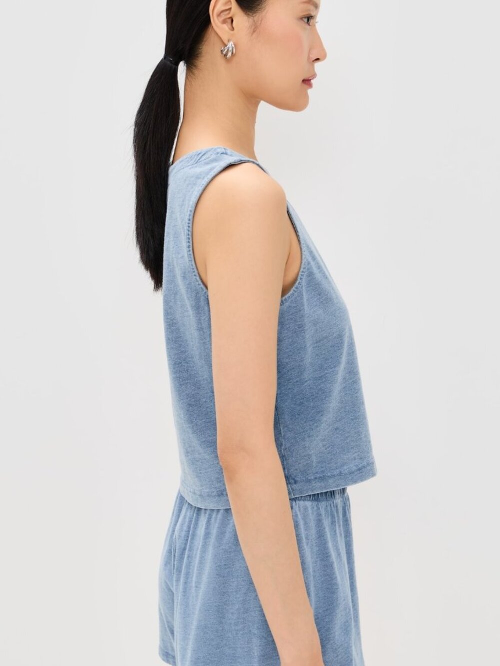 Z Supply Solace Tank Medium Indigo XS - Picture 2 of 6